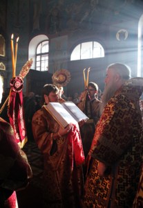 Божественная литургия в Крестовоздвиженском храме г. Хвалынска
