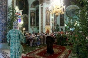 Божественная литургия в храме Сошествия Святого Духа г. Саратова