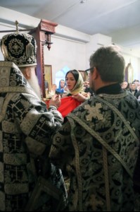 Литургия Преждеосвященных Даров в храме во имя святителя Тихона, Епископа Воронежского, Задонского чудотворца г.Саратова