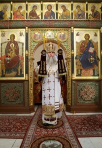 Всенощное бдение на Архиерейском подворье — храме в честь иконы Божией Матери «Утоли моя печали» г.Саратова