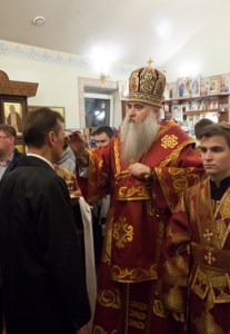 Всенощное бдение в храме во имя священномученика Космы Саратовского г. Саратова