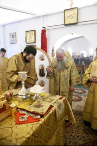 Божественная литургия в храме в честь Благовещения Пресвятой Богородицы г.Саратова