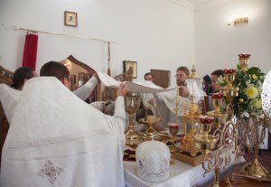 Божественная литургия в храме Преображения Господня Покровского женского монастыря г. Балашова