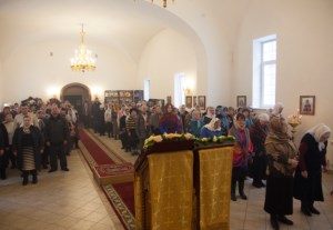 Божественная литургия в храме во имя святителя Николая Японского г. Саратова