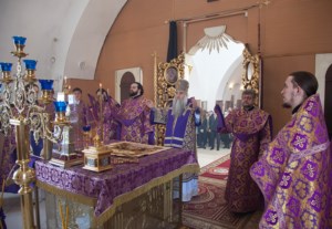 Божественная литургия в храме во имя святого благоверного князя Александра Невского города Ртищева Балашовской епархии