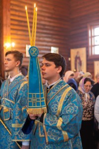 Божественная литургия в храме в честь Сретения Господня г.Саратова