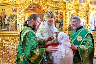 Божественная литургия в Свято-Троицком кафедральном соборе г. Саратова
