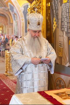 Божественная литургия в Свято-Троицком кафедральном соборе г. Саратова