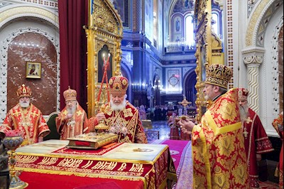 Митрополит Игнатий принял участие в Божественной литургии и торжествах в день тезоименитства Святейшего Патриарха Кирилла