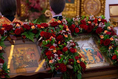 Божественная литургия в храме великомученика Георгия Победоносца г. Саратова
