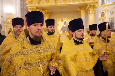 Всенощное бдение в Спасском кафедральном соборе г. Пензы