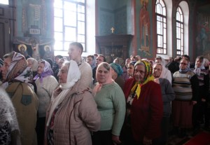 Божественная литургия в Крестовоздвиженском храме г. Хвалынска