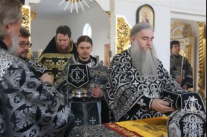 Литургия Преждеосвященных Даров в храме в честь Казанской иконы Божией Матери р.п.Татищево