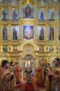Божественная литургия в Свято-Троицком кафедральном соборе г. Саратова