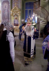 Всенощное бдение в храме в честь Покрова Пресвятой Богородицы г. Саратова