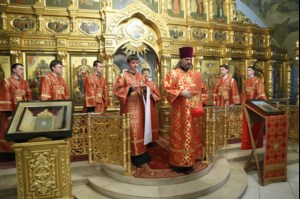 Всенощное бдение в Свято-Троицком кафедральном соборе г.Саратова
