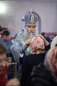 Всенощное бдение в храме Благовещения Пресвятой Богородицы г. Саратова