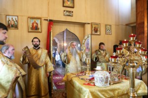 Божественная литургия в храме в честь Сретения Господня г. Саратова
