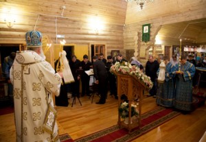 Всенощное бдение в храме в честь Рождества Пресвятой Богородицы города Саратова
