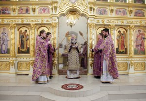 Божественная литургия в храме во имя святого благоверного князя Александра Невского г.Ртищево