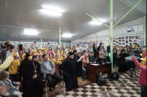 В православном лагере «Солнечный» прошло торжественное открытие первой смены