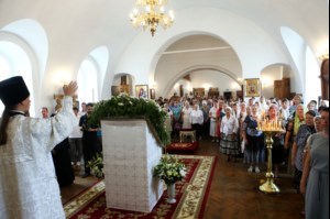 Божественная литургия в Спасо-Преображенском мужском монастыре г. Саратова