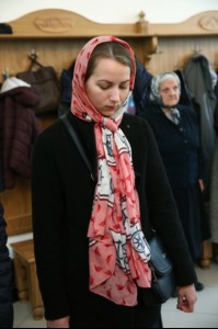 Божественная литургия в храме в честь Рождества Христова г.Саратова