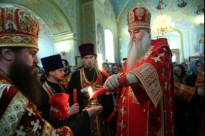 Пасхальная вечерня в храме Покрова Пресвятой Богородицы г.Саратова