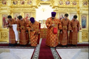 Всенощное бдение в храме во имя святого апостола и евангелиста Иоанна Богослова г.Саратова