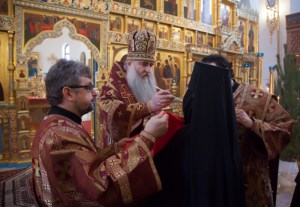 Божественная литургия в Свято-Алексиевском женском монастыре г. Саратова