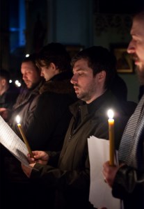 Утреня Великой Субботы с Чином погребения в храме в честь Сошествия Святого Духа г. Саратова