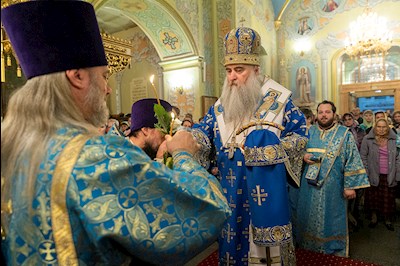 Всенощное бдение в Покровском храме г. Саратова