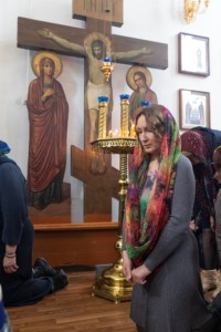 Литургия Преждеосвященных Даров в храме во имя святителя Митрофана Воронежского г. Саратова