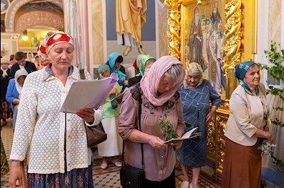 Всенощное бдение в Свято-Троицком кафедральном соборе г.Саратова