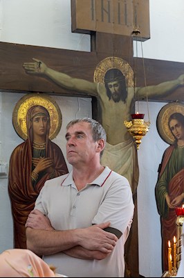 Божественная литургия в храме во имя святителя Митрофана, епископа Воронежского, г.Саратова