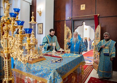 Божественная литургия в Свято-Алексиевском женском монастыре г. Саратова