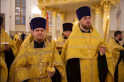 Всенощное бдение в Спасском кафедральном соборе г. Пензы