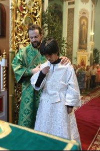 Божественная литургия в храме Сошествия Святого Духа г. Саратова