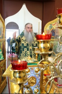 Божественная литургия в храме блаженной Ксении Петербургской г. Саратова на территории ИТК УШ-382/33