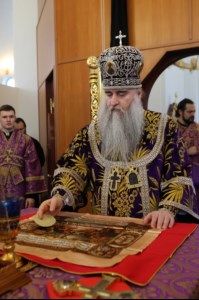 Божественная литургия в храме во имя святого великомученика Георгия Победоносца г.Саратова