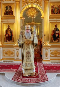 Божественная литургия на Архиерейском подворье — храме во имя святого апостола и евангелиста Иоанна Богослова при Саратовской православной духовной семинарии