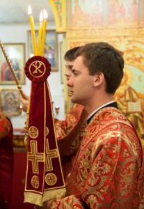 Божественная литургия в храме во имя святой блаженной Матроны Московской п.Красный Октябрь Саратовского района