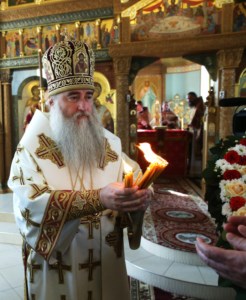 Митрополит Лонгин совершил Великое освящение Вознесенского храма Вознесенско-Пантелеимоновской церкви с. Усть-Курдюм