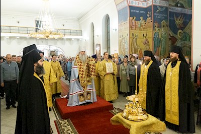 Всенощное бдение в Свято-Никольском мужском монастыре г. Саратова