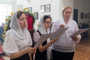 Литургия Преждеосвященных Даров в храме во имя святителя Митрофана Воронежского г. Саратова