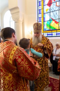 Всенощное бдение на Архиерейском подворье — храме в честь иконы Божией Матери «Утоли моя печали» г. Саратова