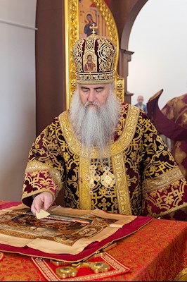 Божественная литургия в храме во имя святых благоверных князей страстотерпцев Бориса и Глеба г. Саратова