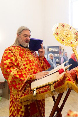 Божественная литургия в храме Воскресения Христова г. Саратова