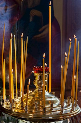 Божественная литургия в Вознесенско-Пантелеимоновском храме с. Усть-Курдюм Саратовского района