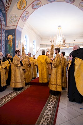 Митрополит Игнатий совершил всенощное бдение в Свято-Никольском мужском монастыре г. Саратова